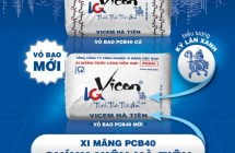 Xi măng VICEM HÀ TIÊN XÂY TÔ thay đồi bao bì